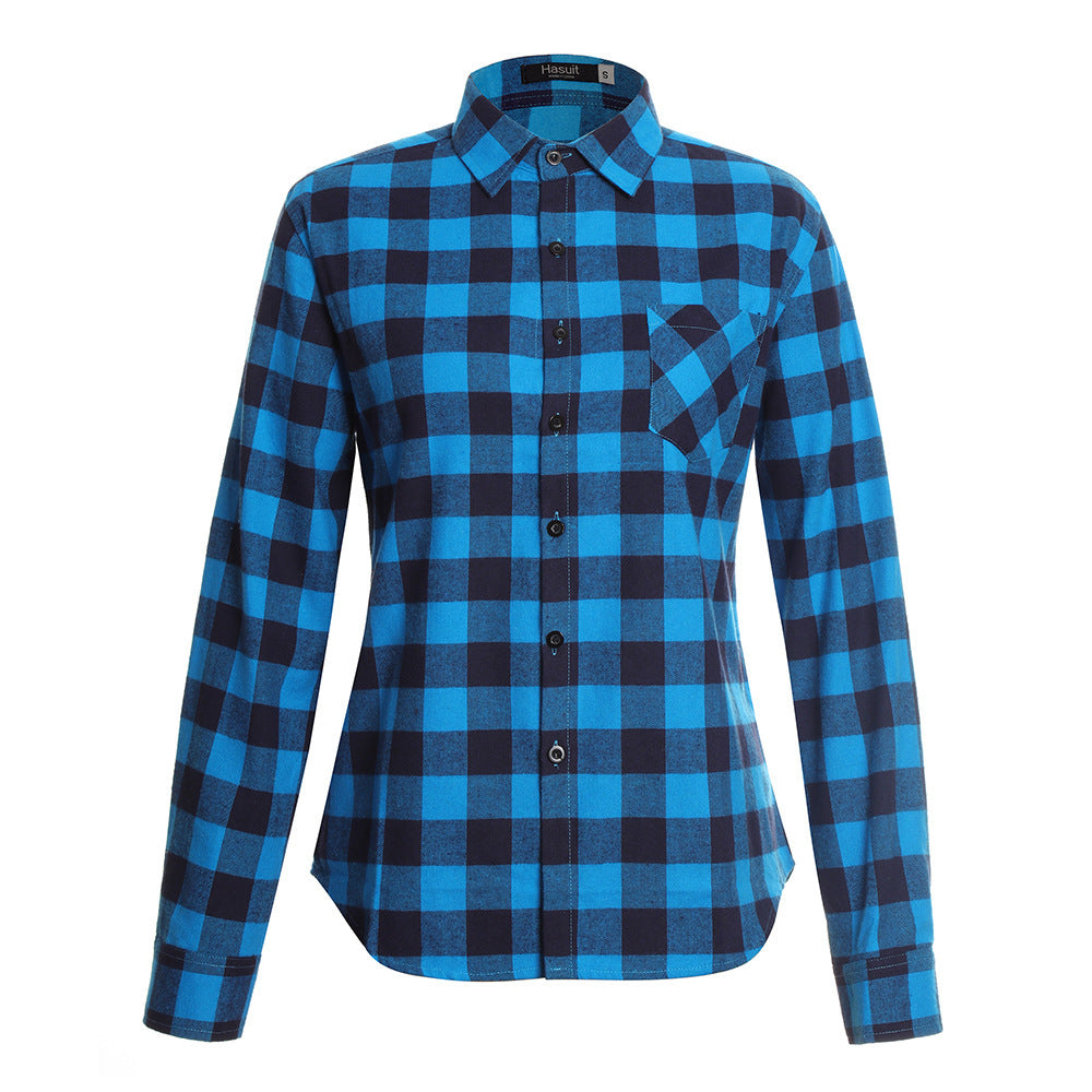 Chemise de carrière pour femme en mélange de coton de haute qualité Chic und Stil