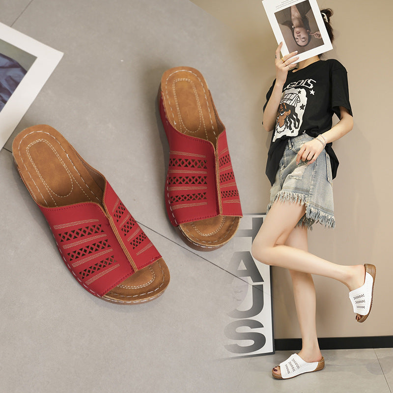 Stylish femmes-casual-slidesandales Chic und Stil
