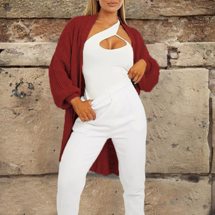 Cardigan en tricot épais pour femmes avec une coupe ample et des poches pratiques Chic und Stil