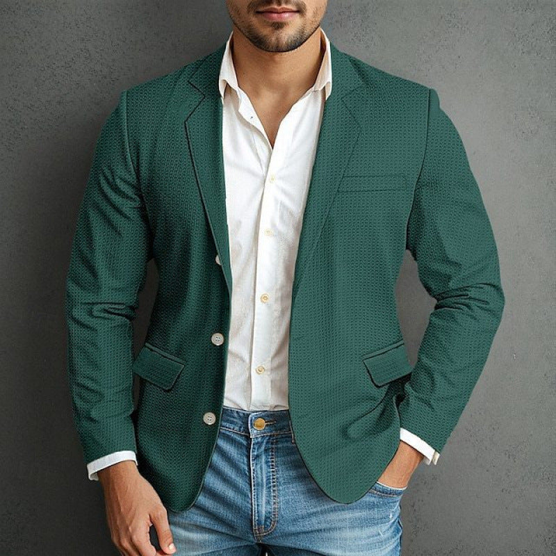 Blazer élégant pour hommes avec un design texturé et des poches pratiques Chic und Stil