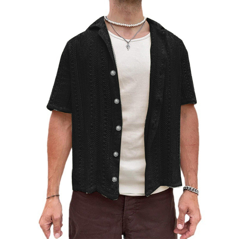 Chemise en tricot à manches courtes pour hommes Chic und Stil
