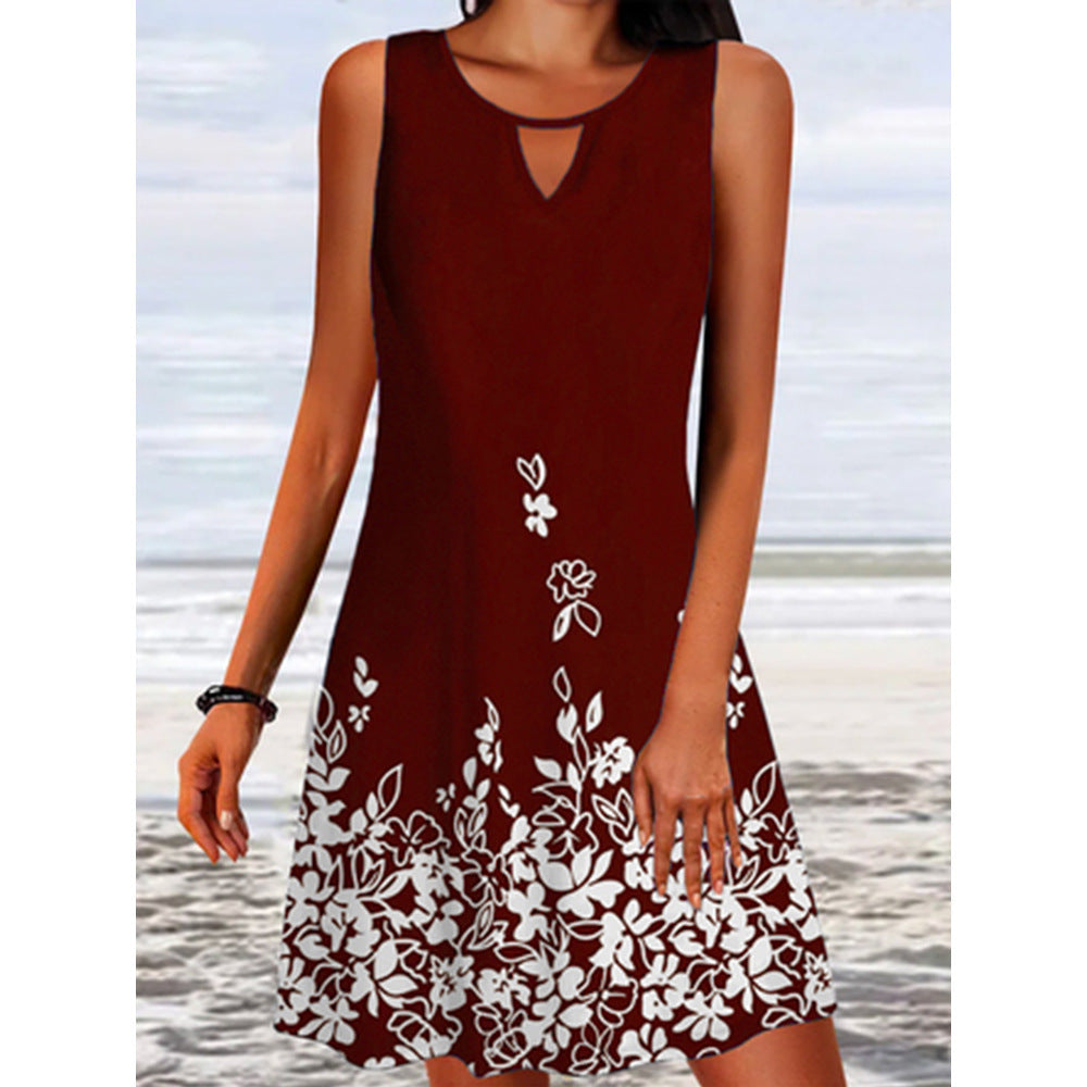 Robe été A-ligne fleurs Chic und Stil pour femmes