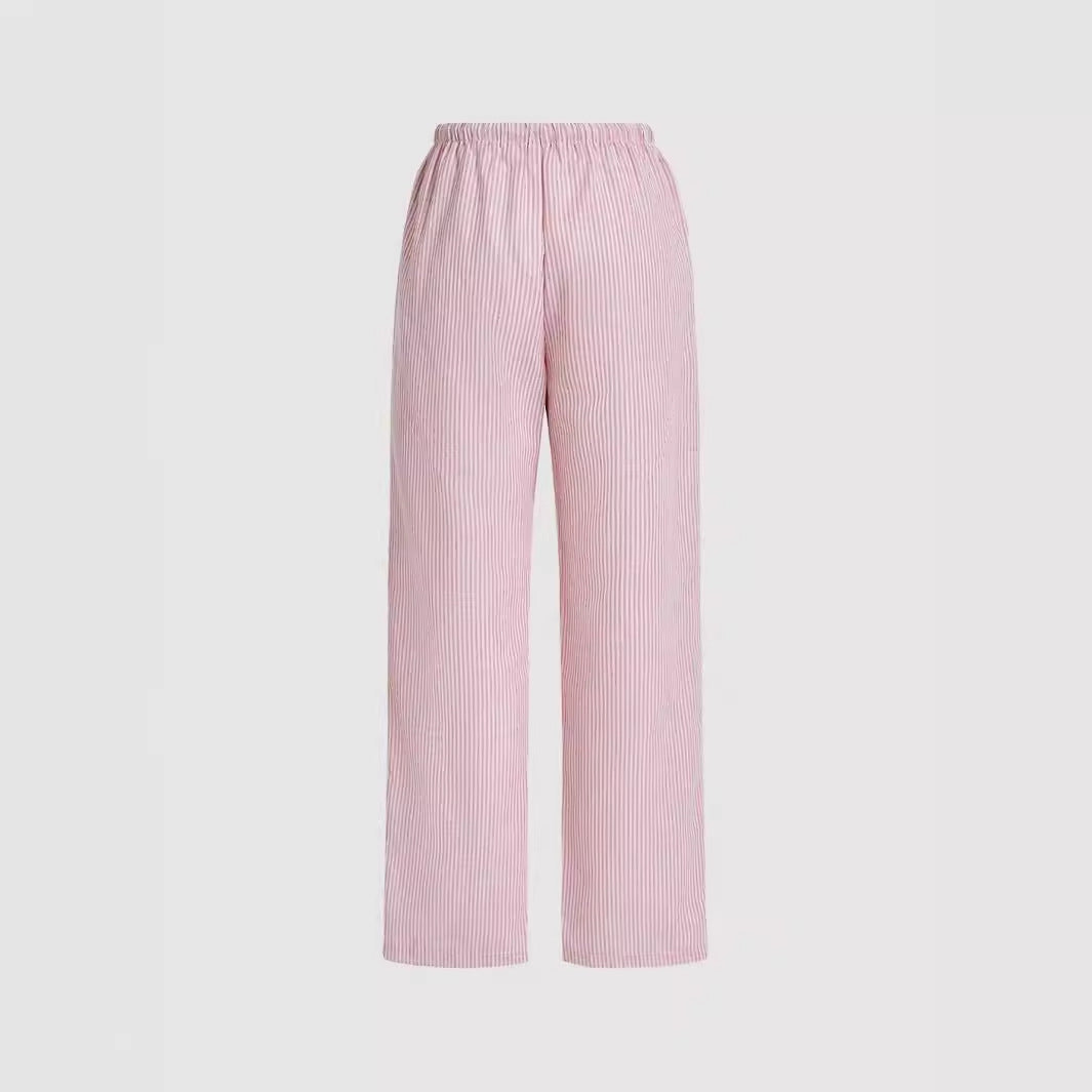 Pantalon d'été décontracté pour femmes avec poches latérales et taille élastique Chic und Stil