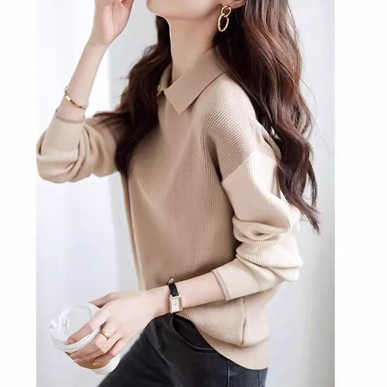 Pull en tricot polo pour femmes Chic und Stil