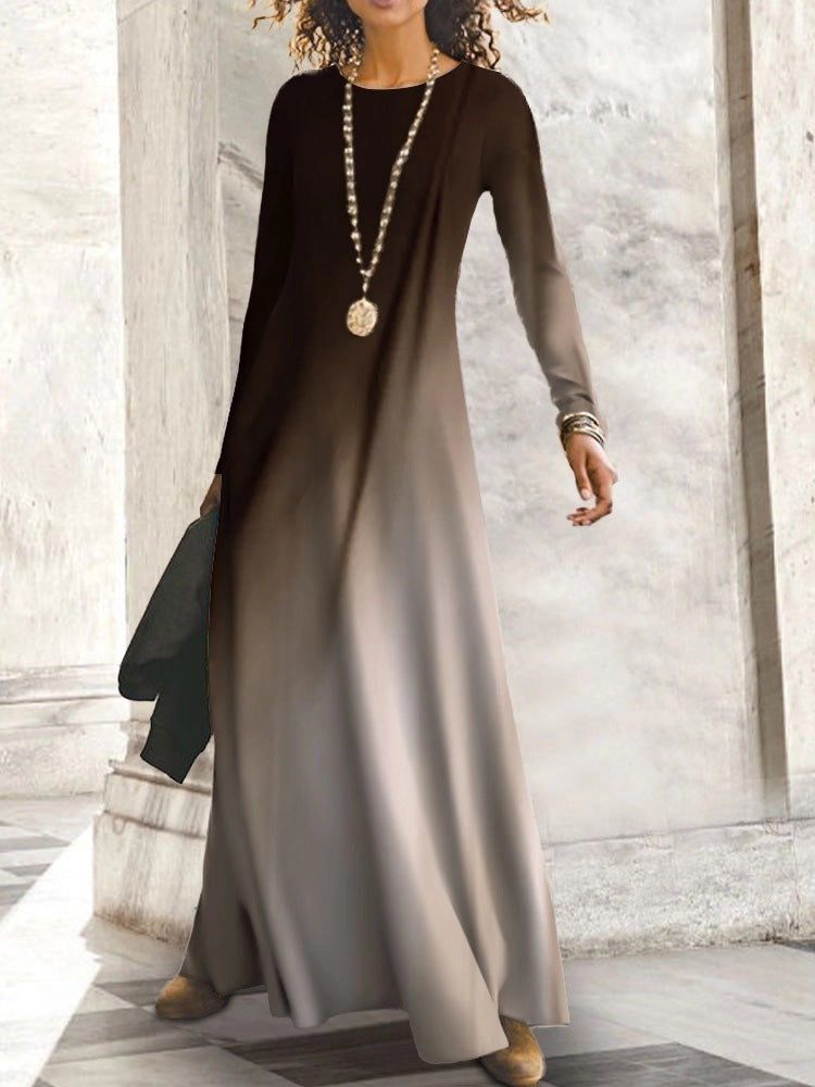 Robe maxi femme avec dégradé de couleur élégant Chic und Stil