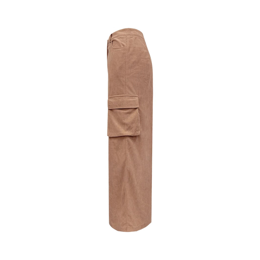 Jupe maxi femme avec poches cargo pratiques et détails de boutons Chic und Stil