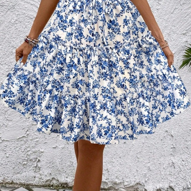 Jupe portefeuille aérien pour dames avec détails volants Chic und Stil