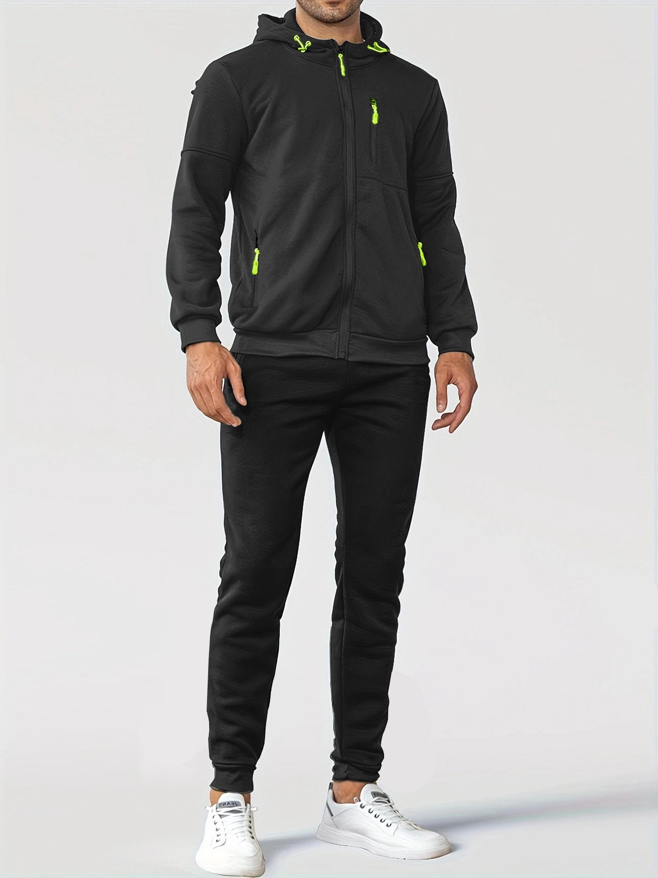 Veste en polaire sportive pour hommes avec poches zippées pratiques Chic und Stil