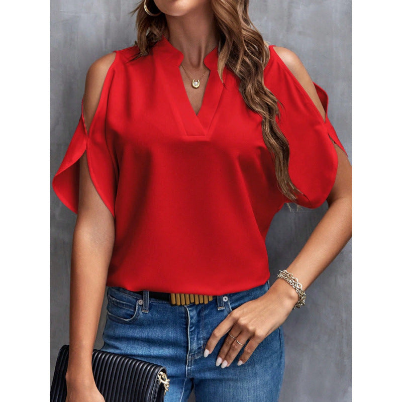 Dames Blouse Épaules Nues Chic und Stil
