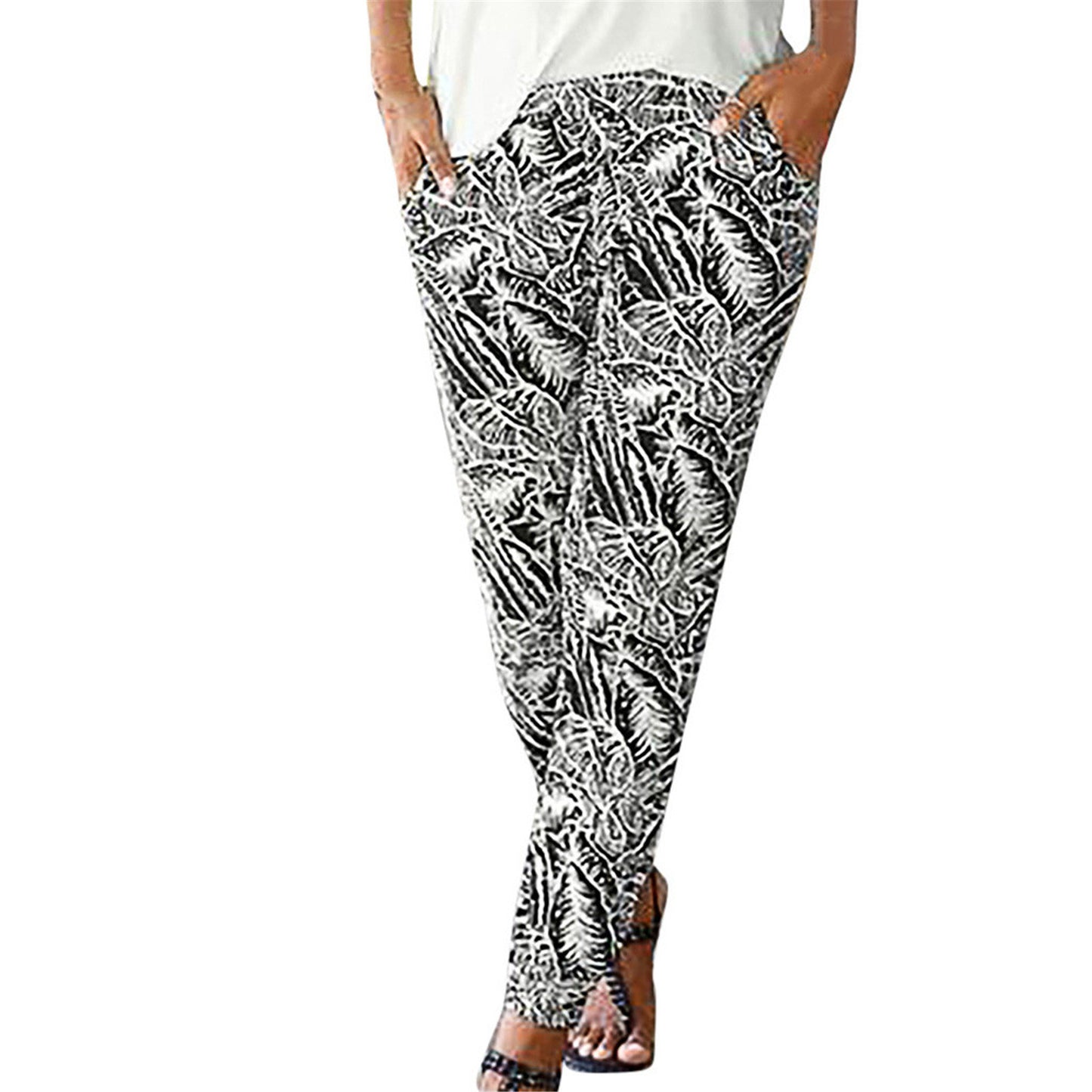 Pantalons de loisirs imprimés Chic und Stil pour femmes