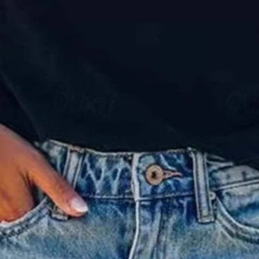 Shorts en denim taille haute pour femmes Chic und Stil