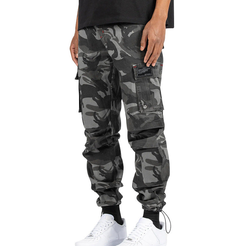 Pantalon cargo fonctionnel pour homme avec taille élastique et plusieurs poches Chic und Stil
