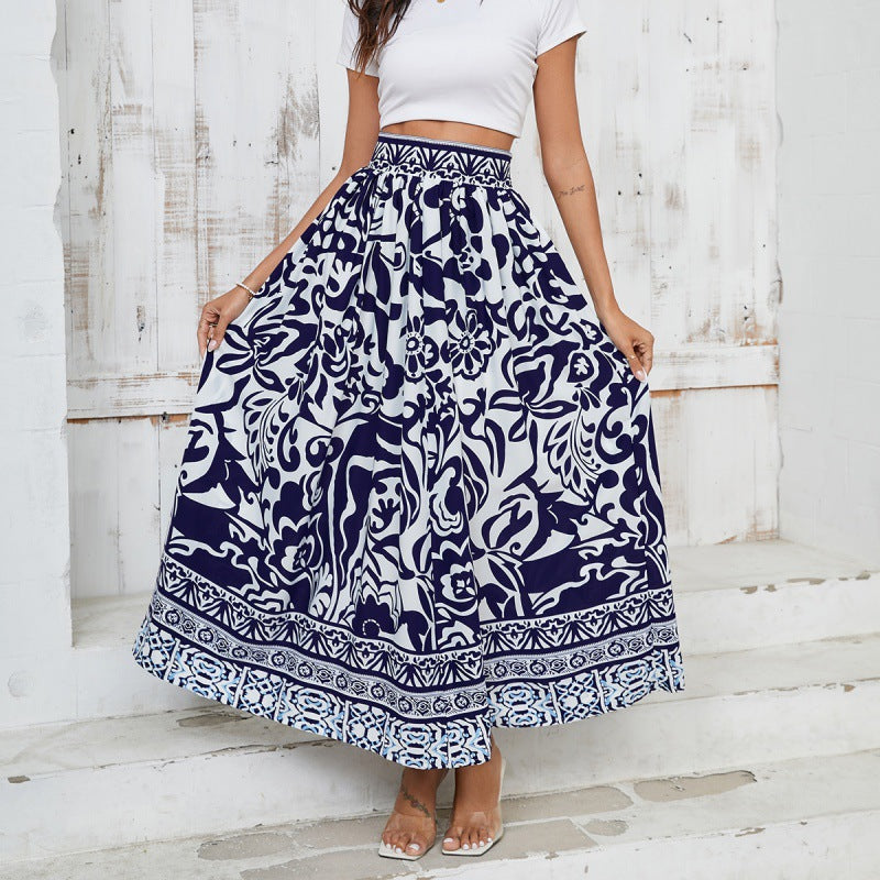 Jupe maxi à fleurs pour femmes Chic und Stil