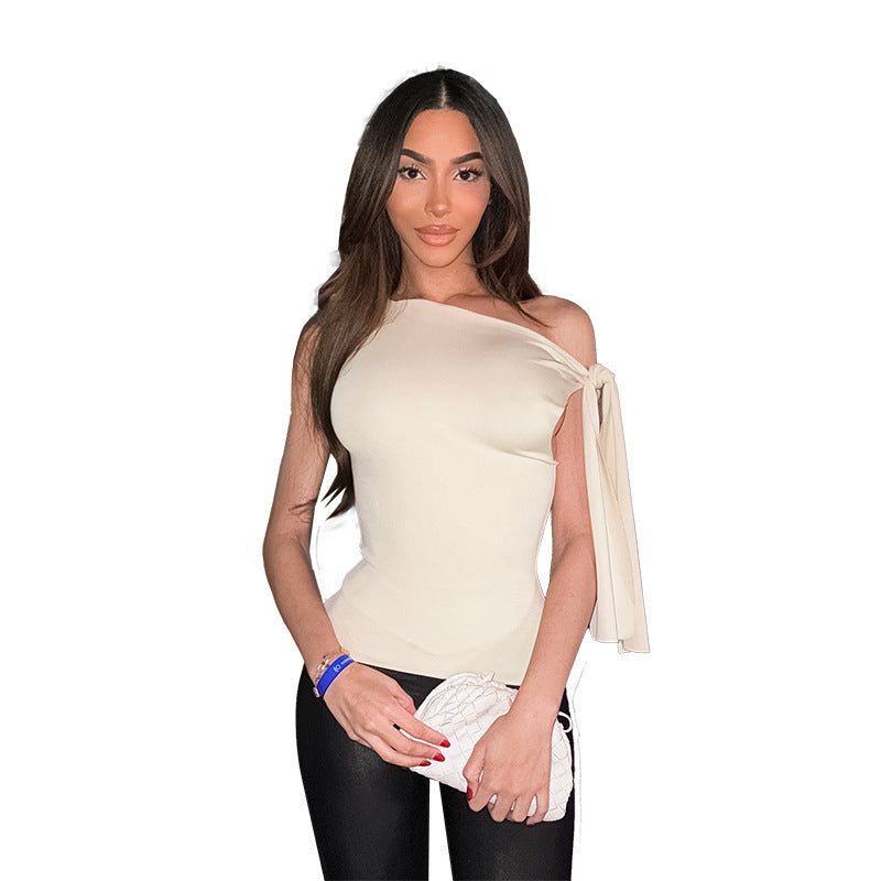 Haut asymétrique pour femmes avec lien Chic und Stil