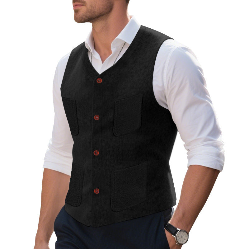 Gilet multifonctionnel pour hommes avec poches pratiques Chic und Stil