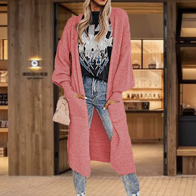 Cardigan en tricot pour dames avec des manches amples et des poches insertées pratiques Chic und Stil
