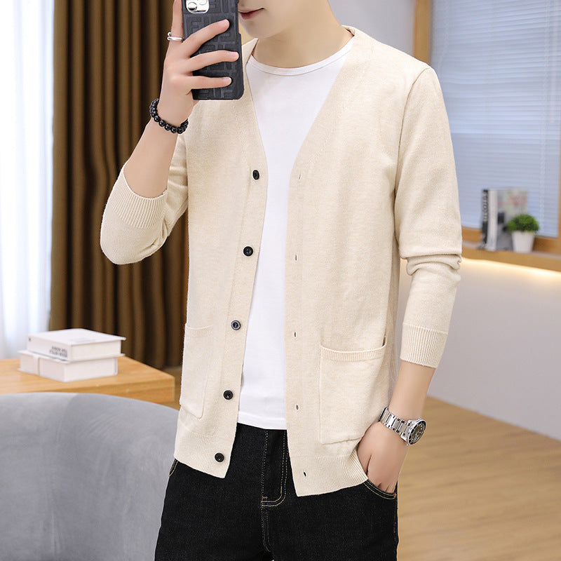 Cardigan en tricot léger élégant pour hommes avec poches Chic und Stil