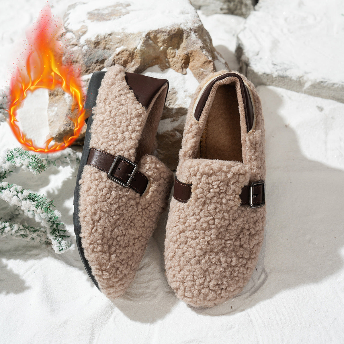 Chaussures d'intérieur pour femmes avec une doublure moelleuse Chic und Stil