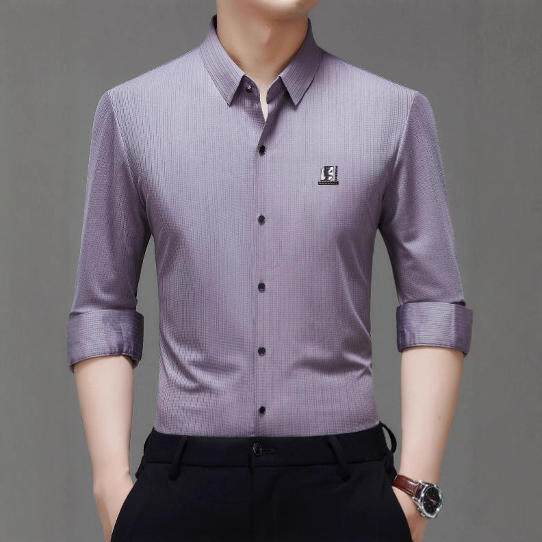 Chemise élégante pour hommes avec un design texturé et des accents modernes Chic und Stil