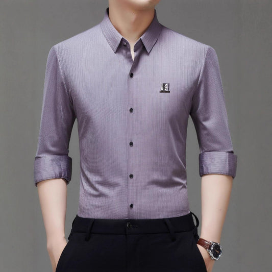 Chemise élégante pour hommes avec un design texturé et des accents modernes Chic und Stil