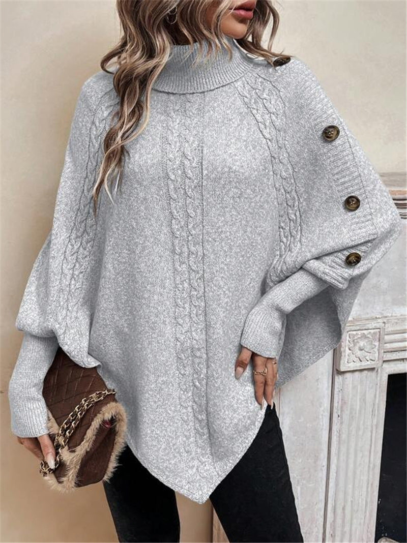 Pull en tricot pour femmes avec des détails de bouton élégants et une coupe décontractée Chic und Stil