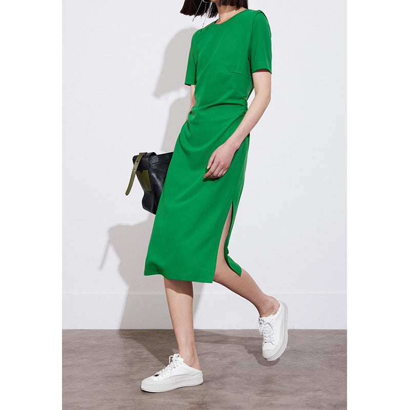Robe midi élégante à fente haute Chic und Stil