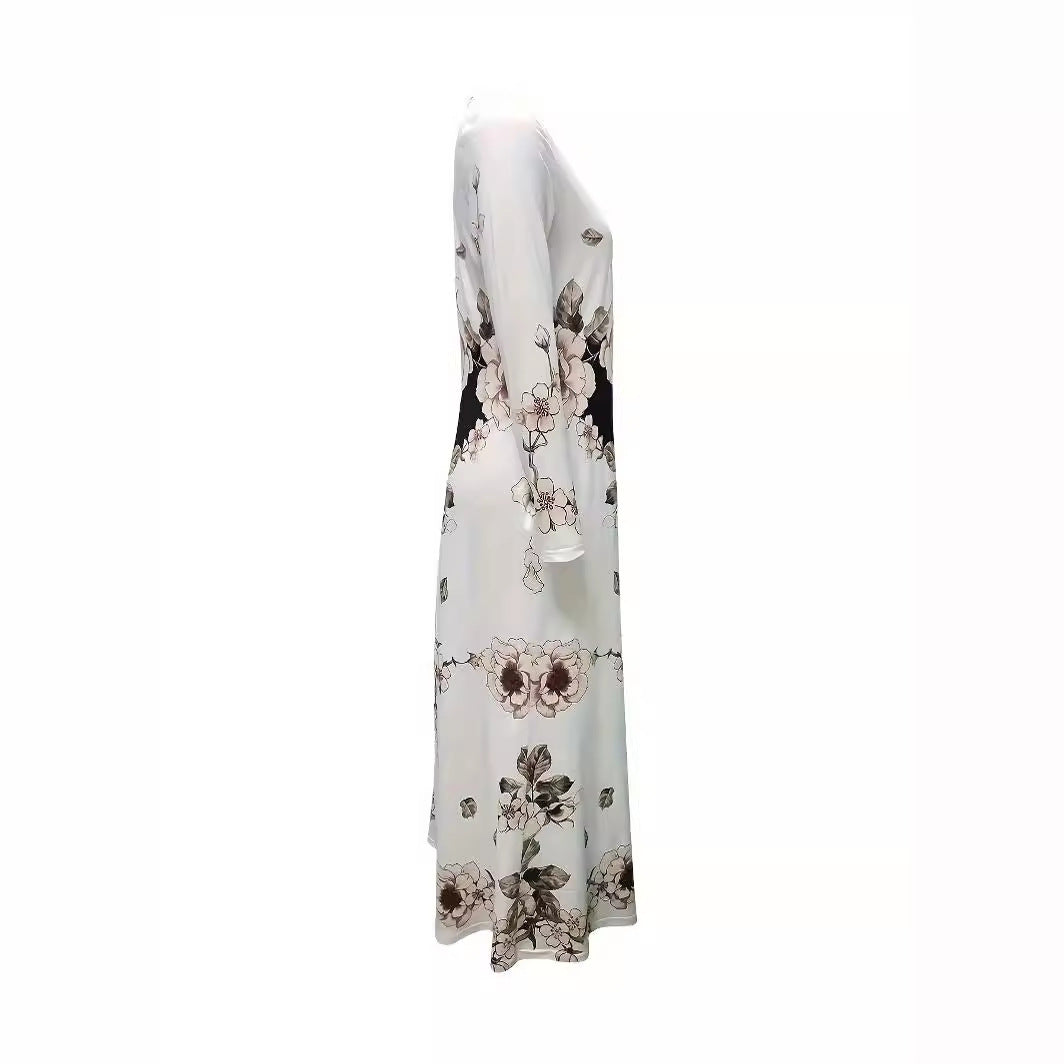 Robe maxi femme avec un design floral et des poches pratiques Chic und Stil