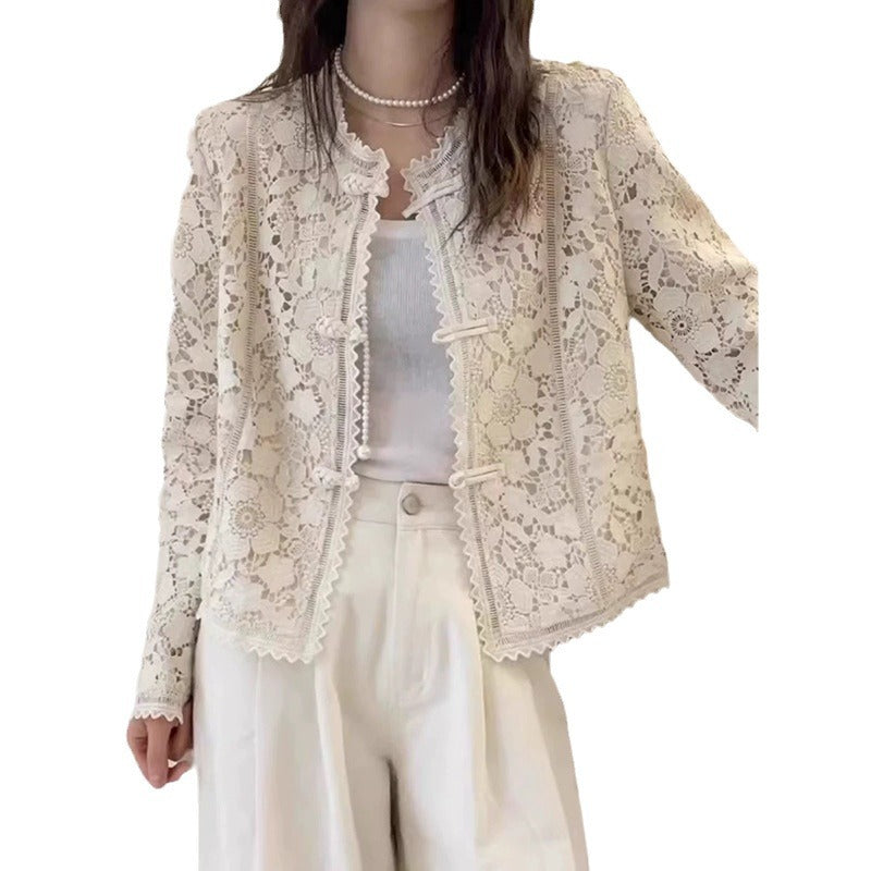 Veste courte en dentelle délicate pour femmes Chic und Stil