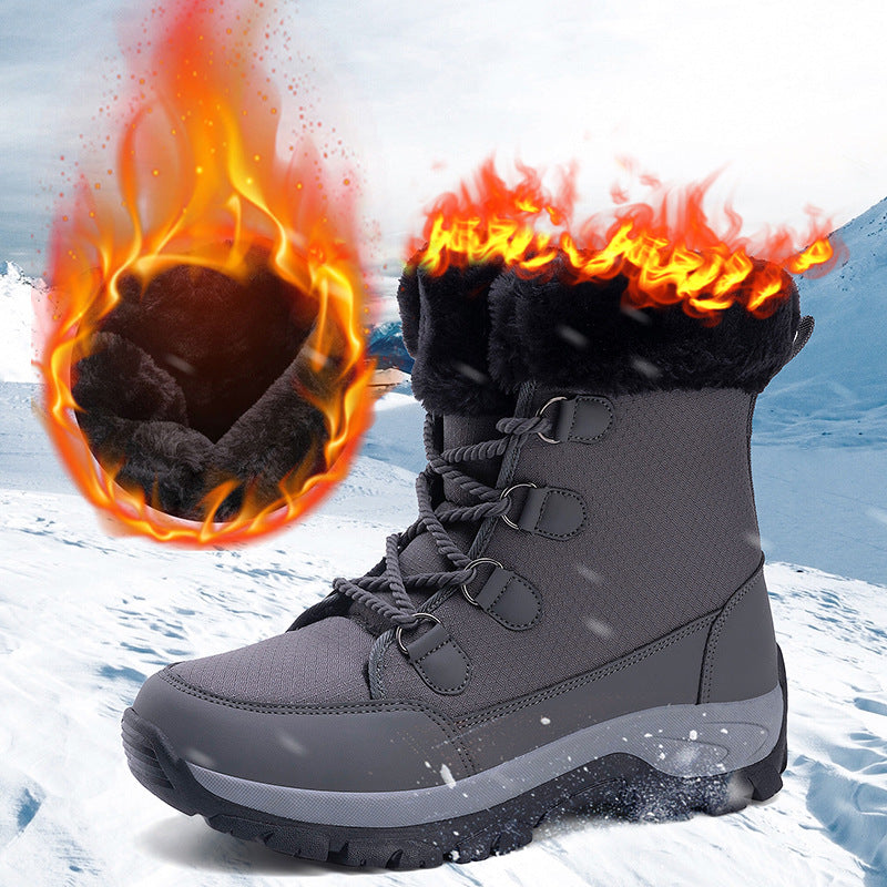 Bottes d'hiver isolées pour femmes avec doublure chaude Chic und Stil