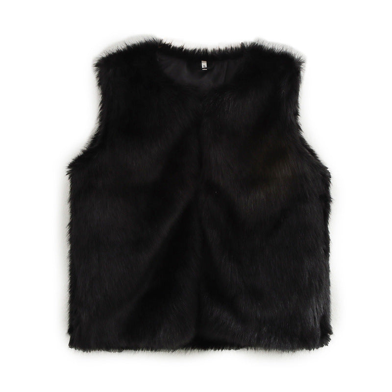 Dames Gilet en fausse fourrure Chic und Stil