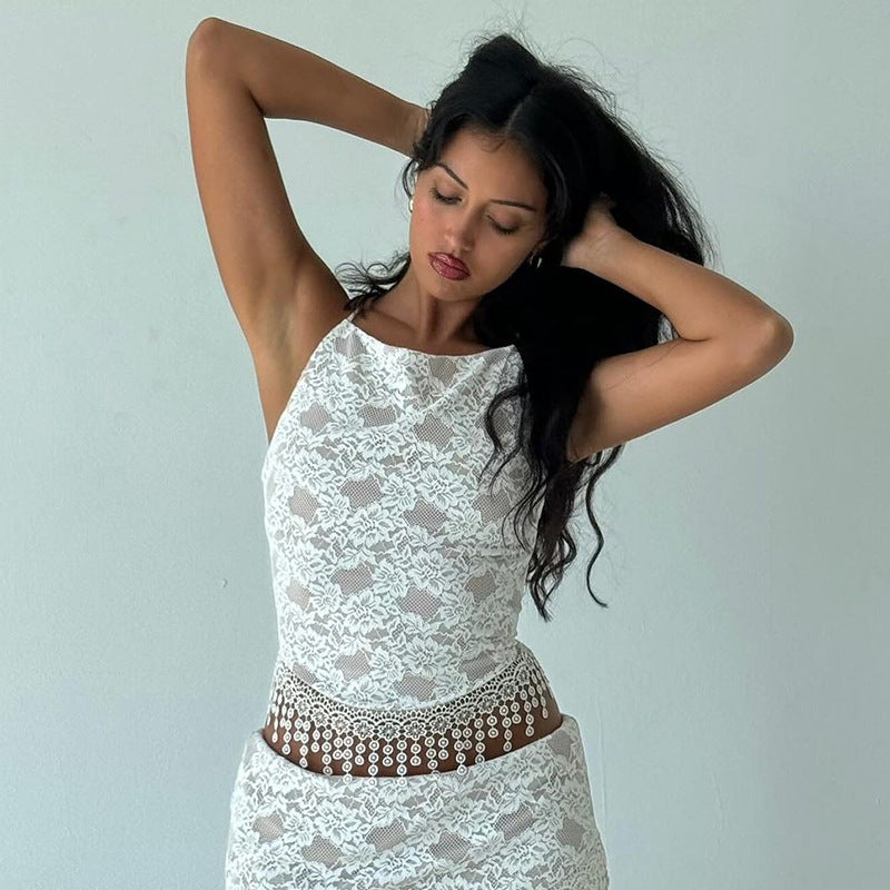 Robe fourreau détail en dentelle Chic und Stil