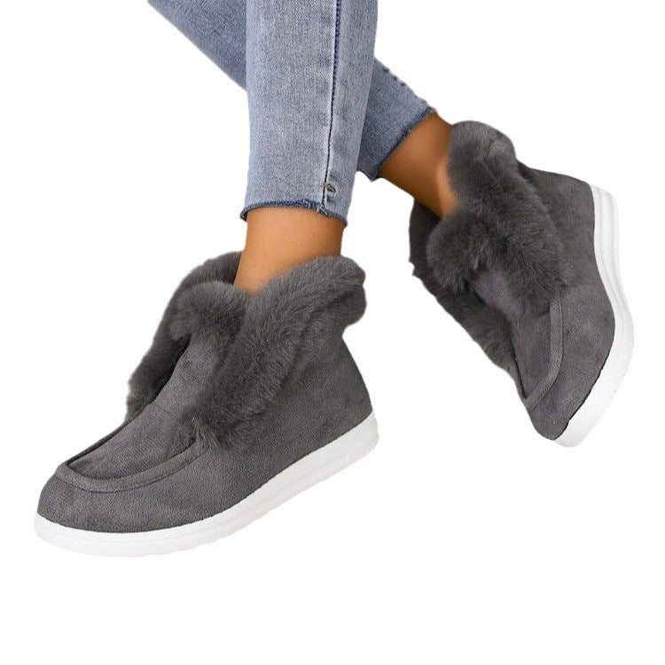 Chaussures de loisirs pour femmes avec doublure en polaire, coupe confortable et semelle antidérapante Chic und Stil