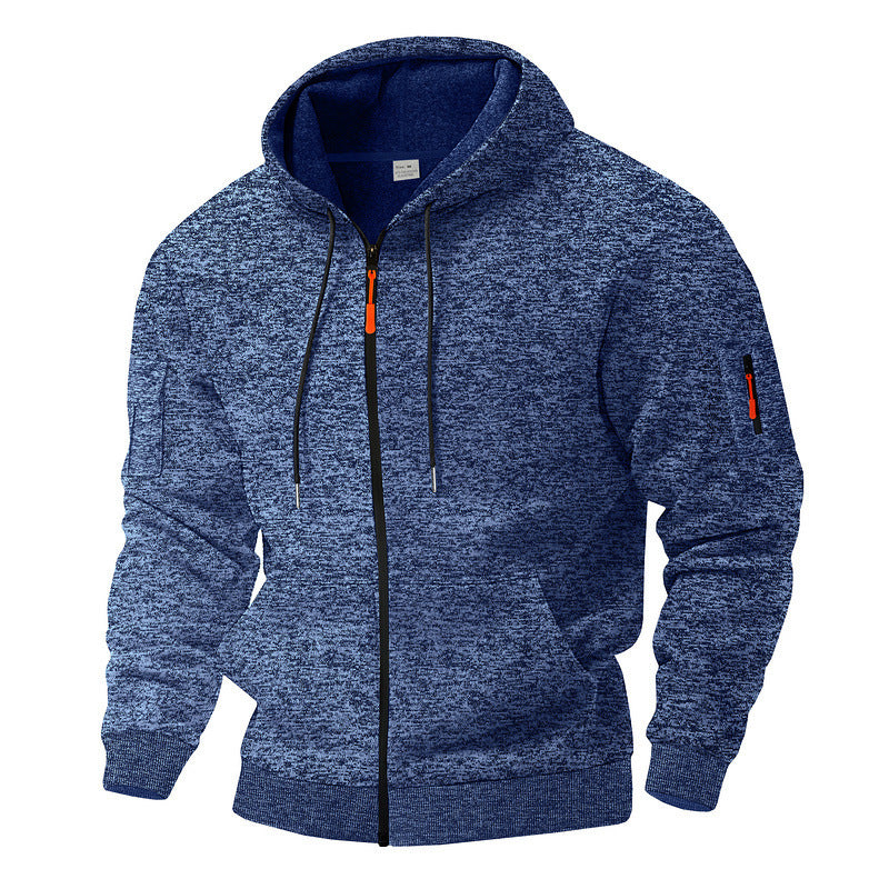 Veste à capuche sportive pour hommes avec zip et poches pratiques Chic und Stil