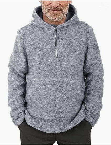 Pull en polaire douillet pour hommes avec demi-fermeture éclair Chic und Stil