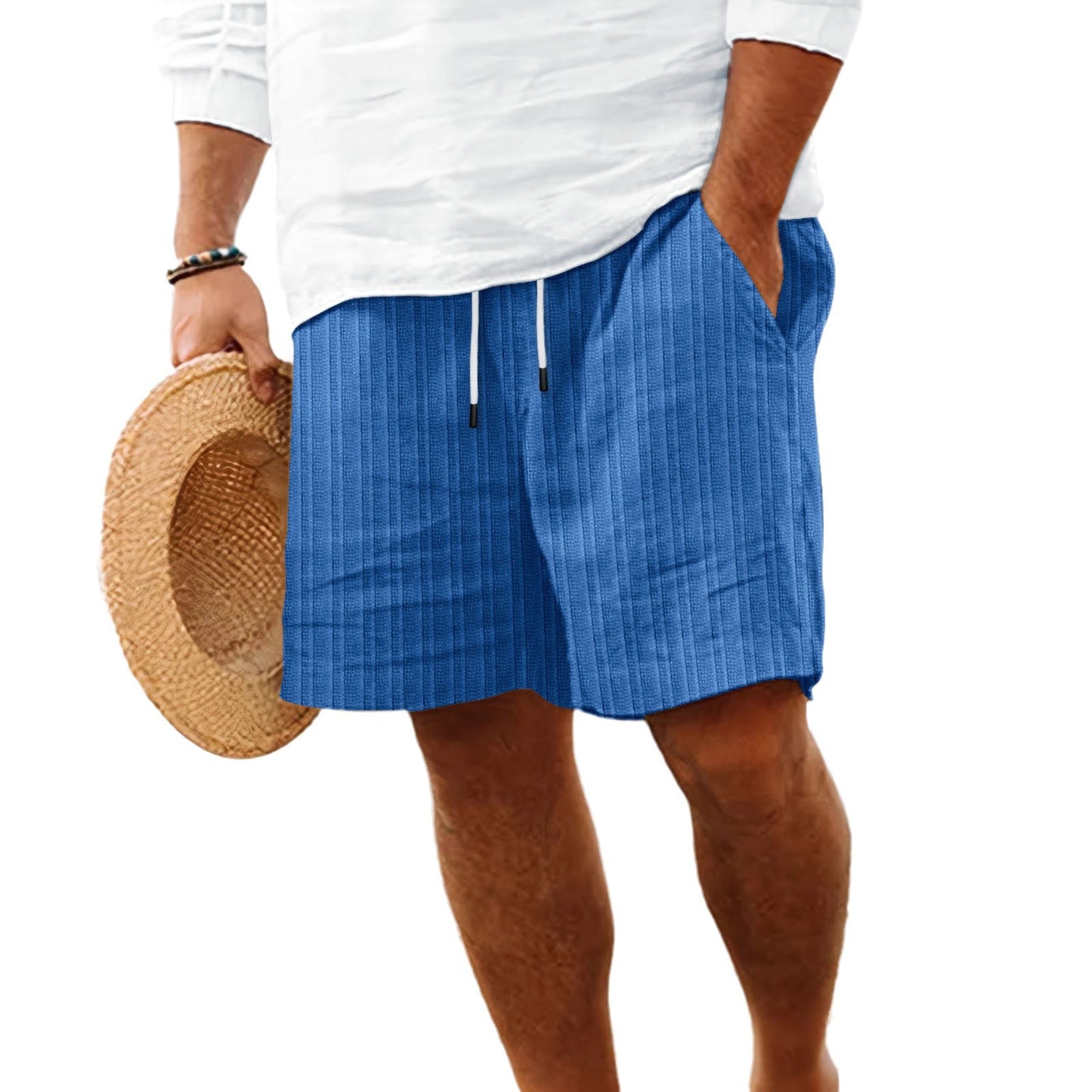 Shorts de plage décontractés pour hommes avec cordon élastique Chic und Stil