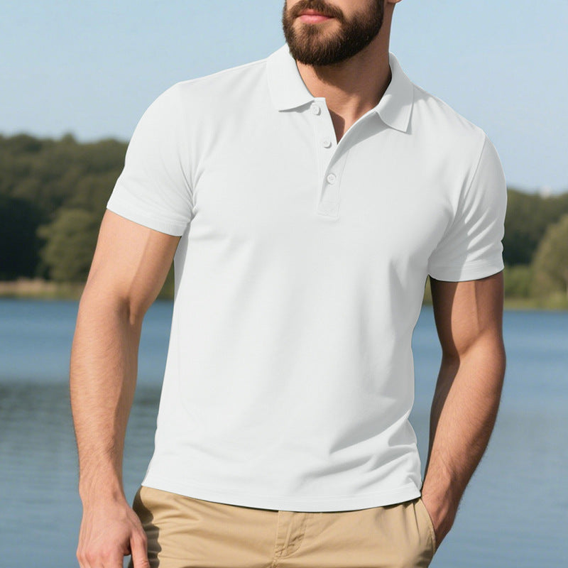 Polo sportif pour hommes en matériau fonctionnel respirant Chic und Stil
