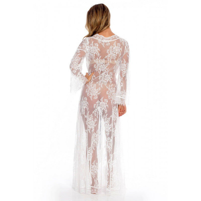 Robe surdimensionnée en dentelle Chic und Stil pour femmes