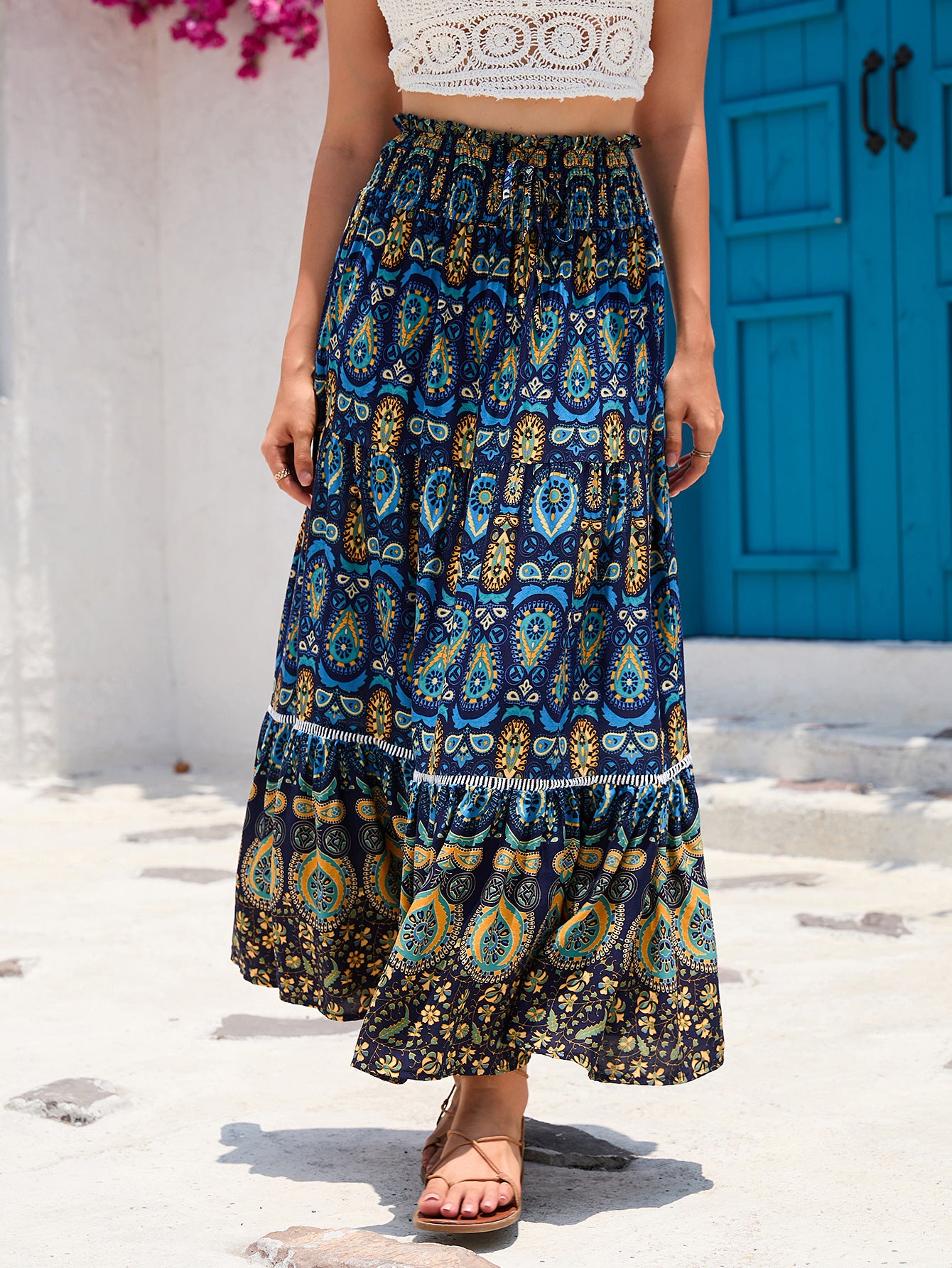 Roc Chic und Stil maxi jupe boho femme