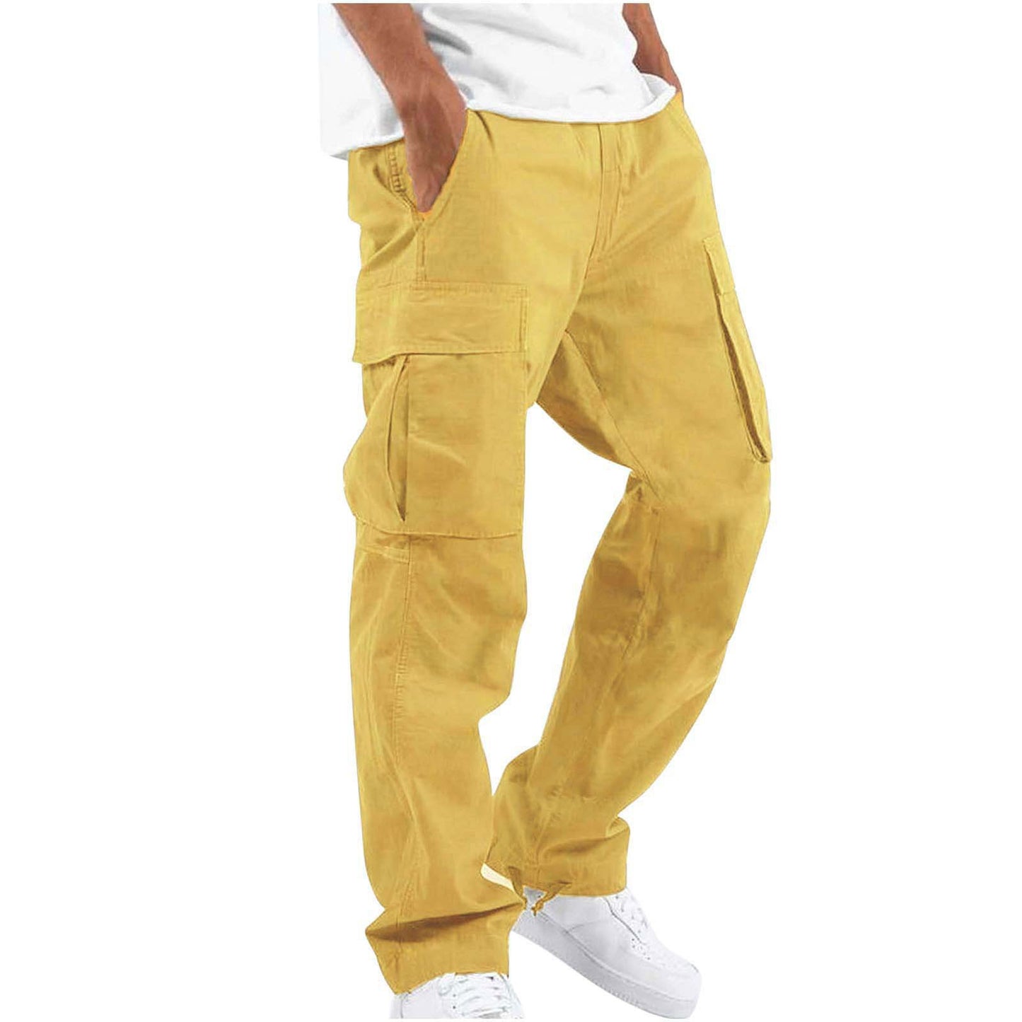 Pantalon cargo pour hommes avec poches latérales pratiques et taille réglable Chic und Stil