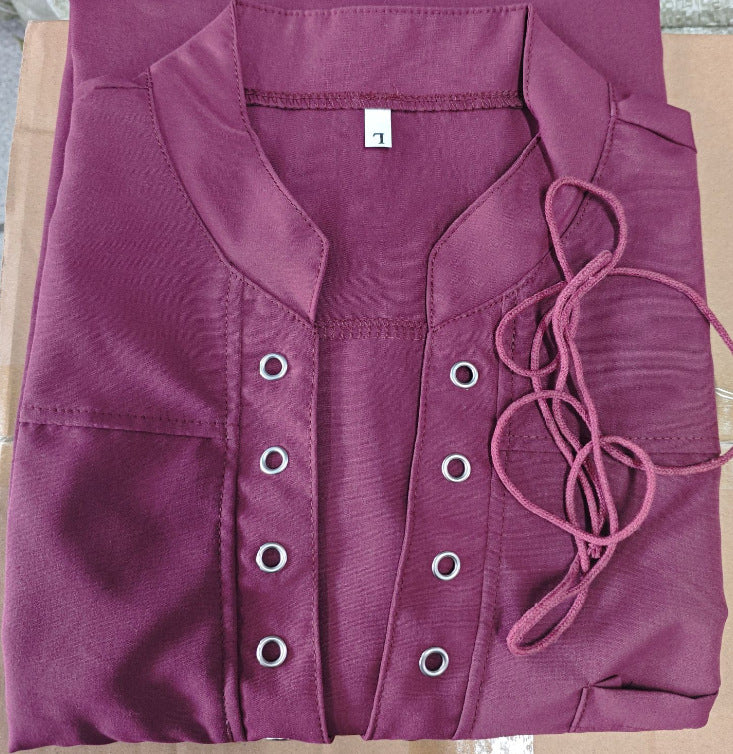 Chemise à manches courtes pour hommes avec un design moderne à lacets et une poche poitrine Chic und Stil