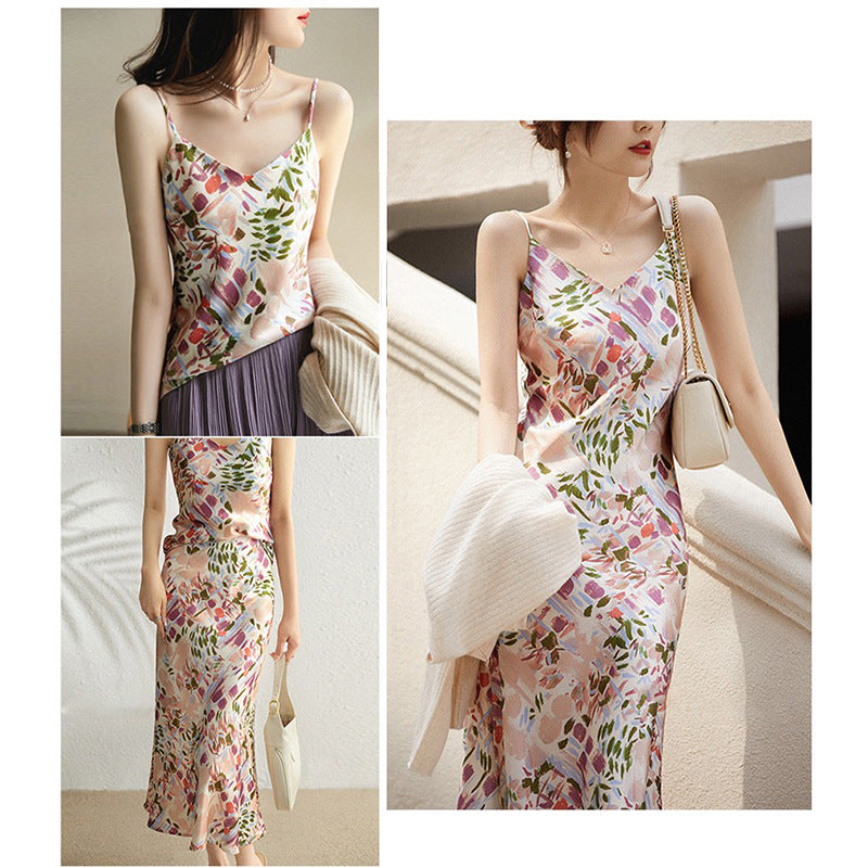 Jupe maxi florale Chic und Stil pour femmes