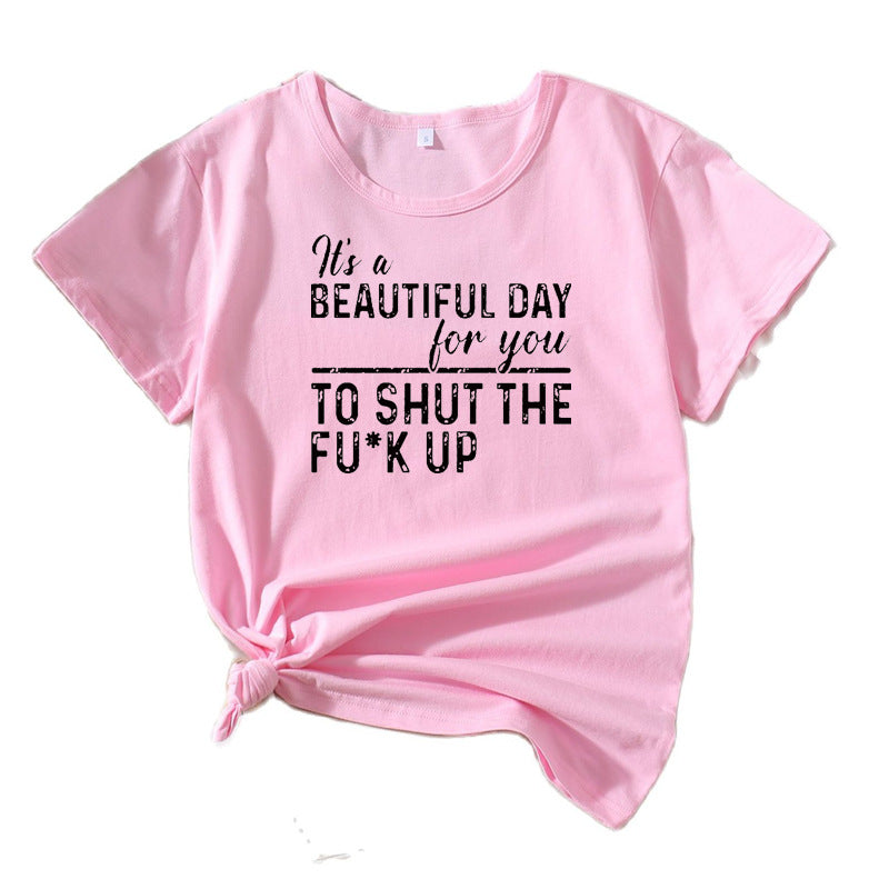 T-shirt graphique décontracté pour femmes Chic und Stil 1751262072