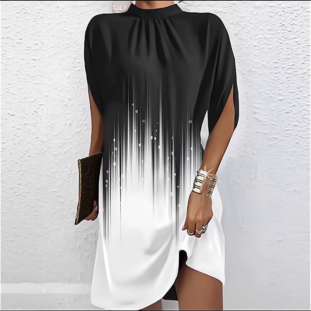 Robe shift asymétrique chic pour femmes Chic und Stil