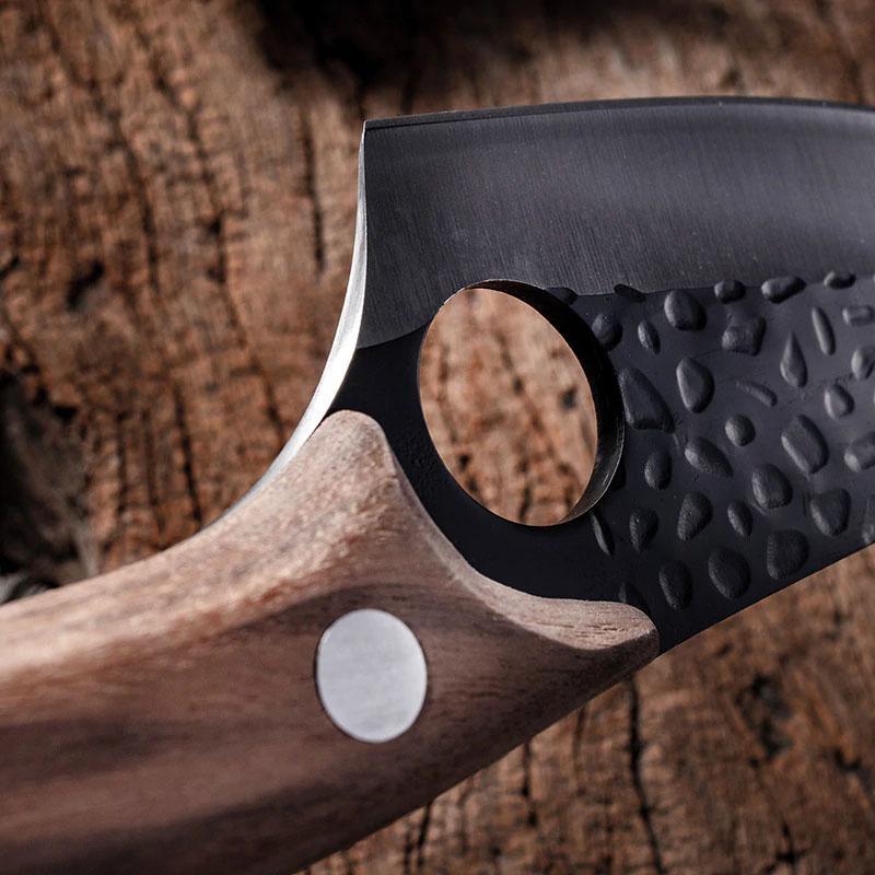 Couteau de Désossage en Acier Forgé à la Main - Couteau de Survie pour Chasse en Extérieur - ChicUndStil