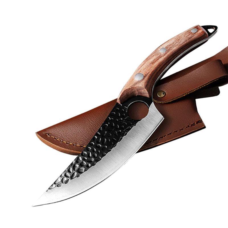 Couteau de Désossage en Acier Forgé à la Main - Couteau de Survie pour Chasse en Extérieur - ChicUndStil