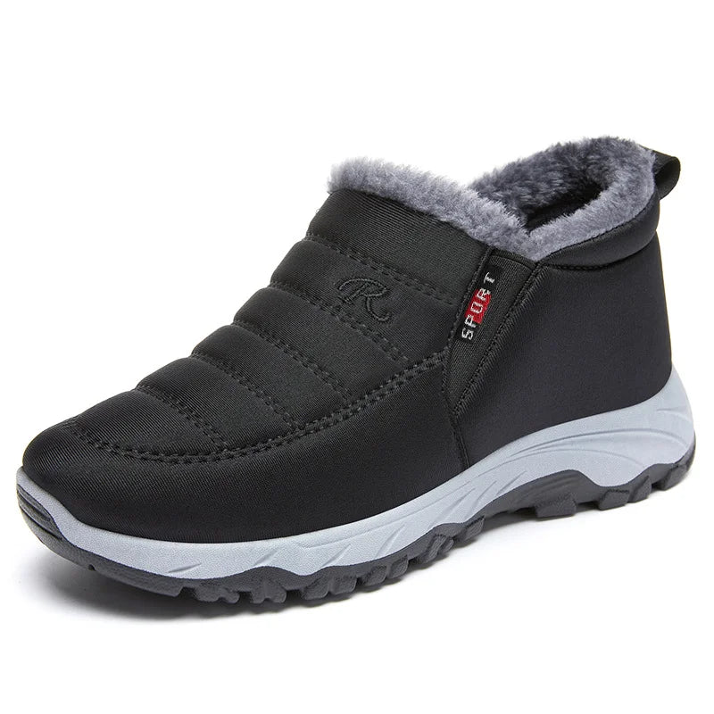 Chic und Stil | Quilted Waterproof Winter Boots for Women – Comfortable & Stylish Slip-On Design