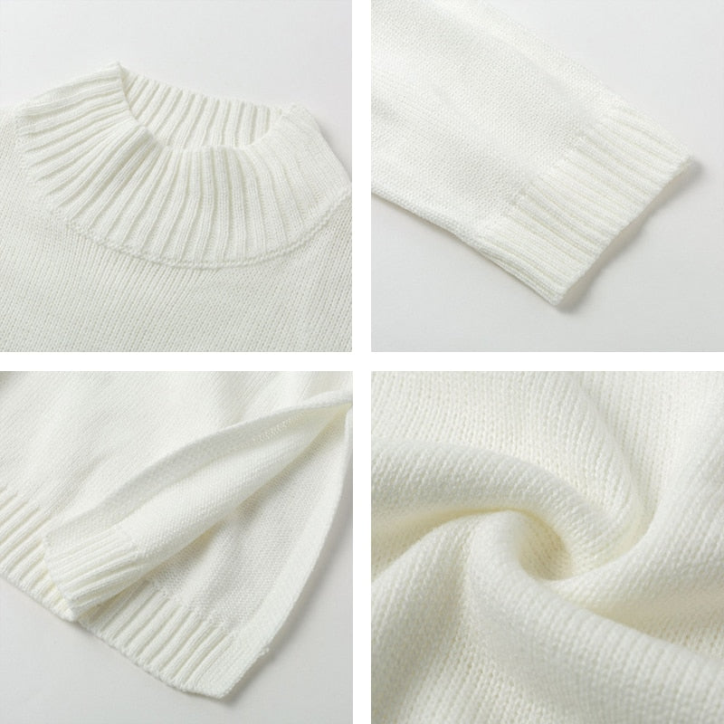 Chic und Stil | Pull à col roulé déchiré