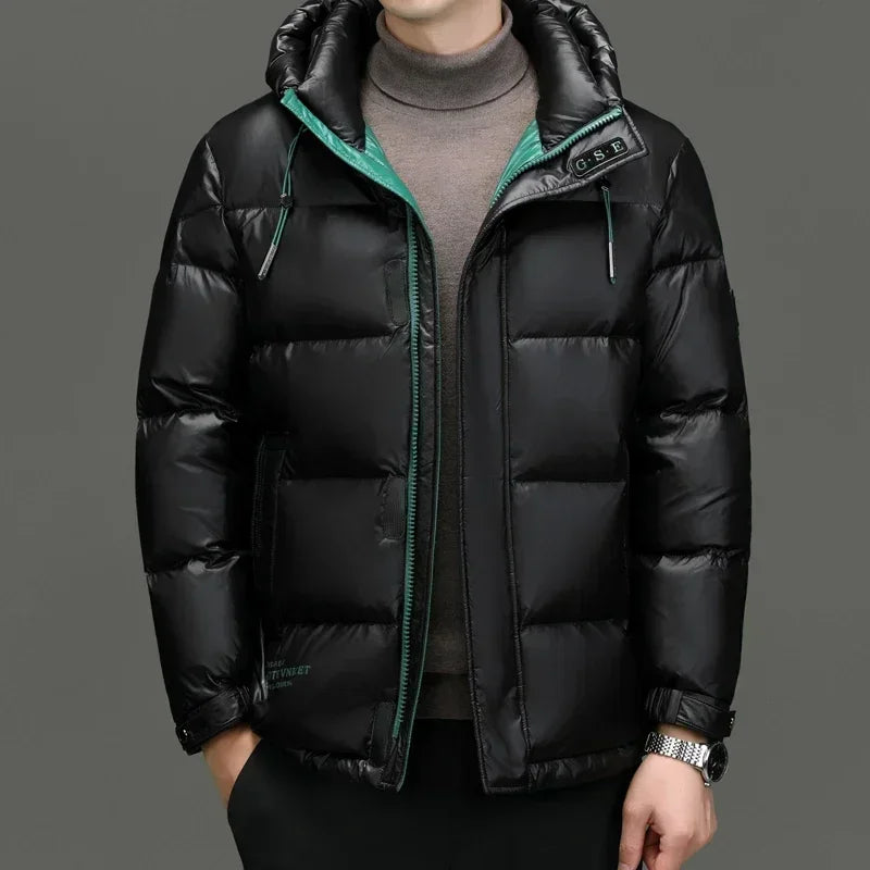 Chic Und Stil | Winter Jacket with Hood for Men