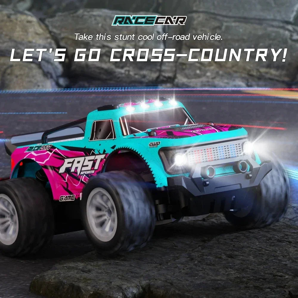 Chic and Style | 1:16 RC Car with LED Lights – High-Speed Off-Road Adventure