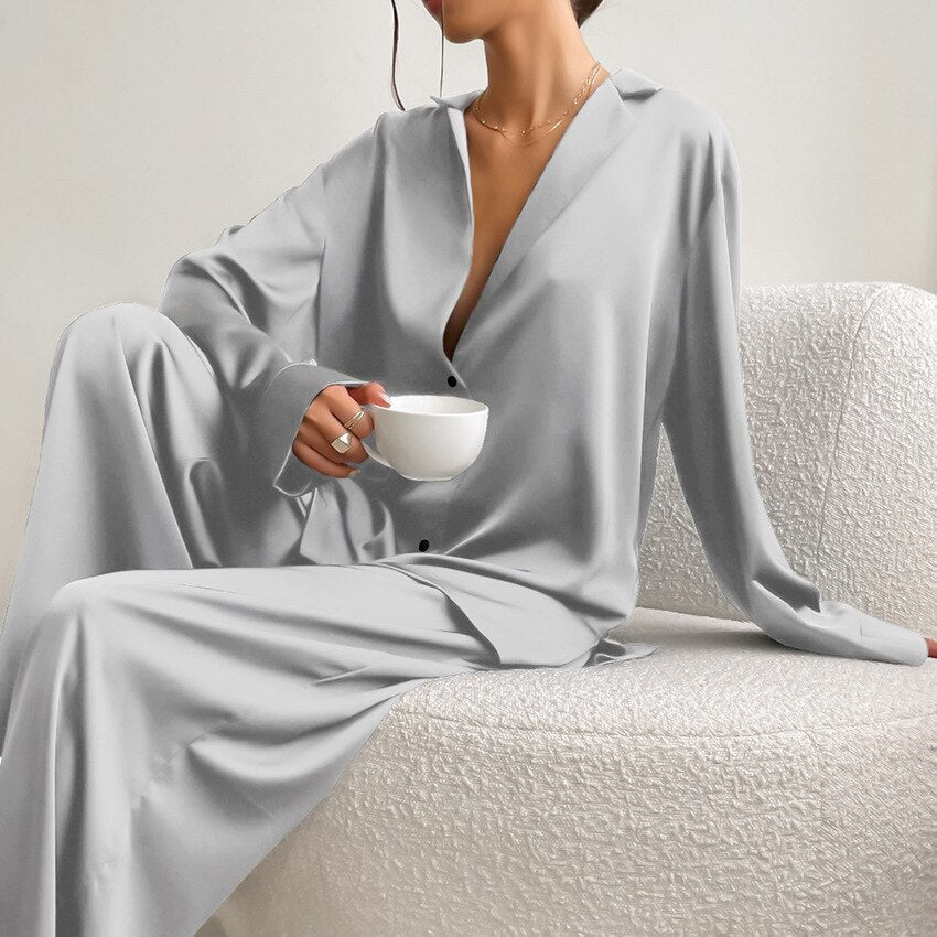 Chic and Style | Classic Satin Pajama Set